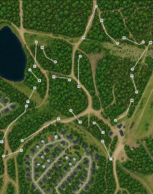 Bankarta för Kalix Discgolfbana